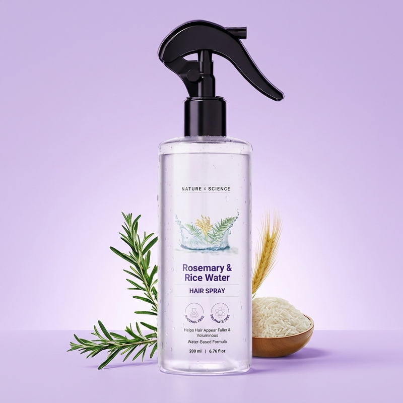 Kliply Rosemary & Rice Water Hair Growth Spray — Strengthens, Thickens & Reduces Hair Loss