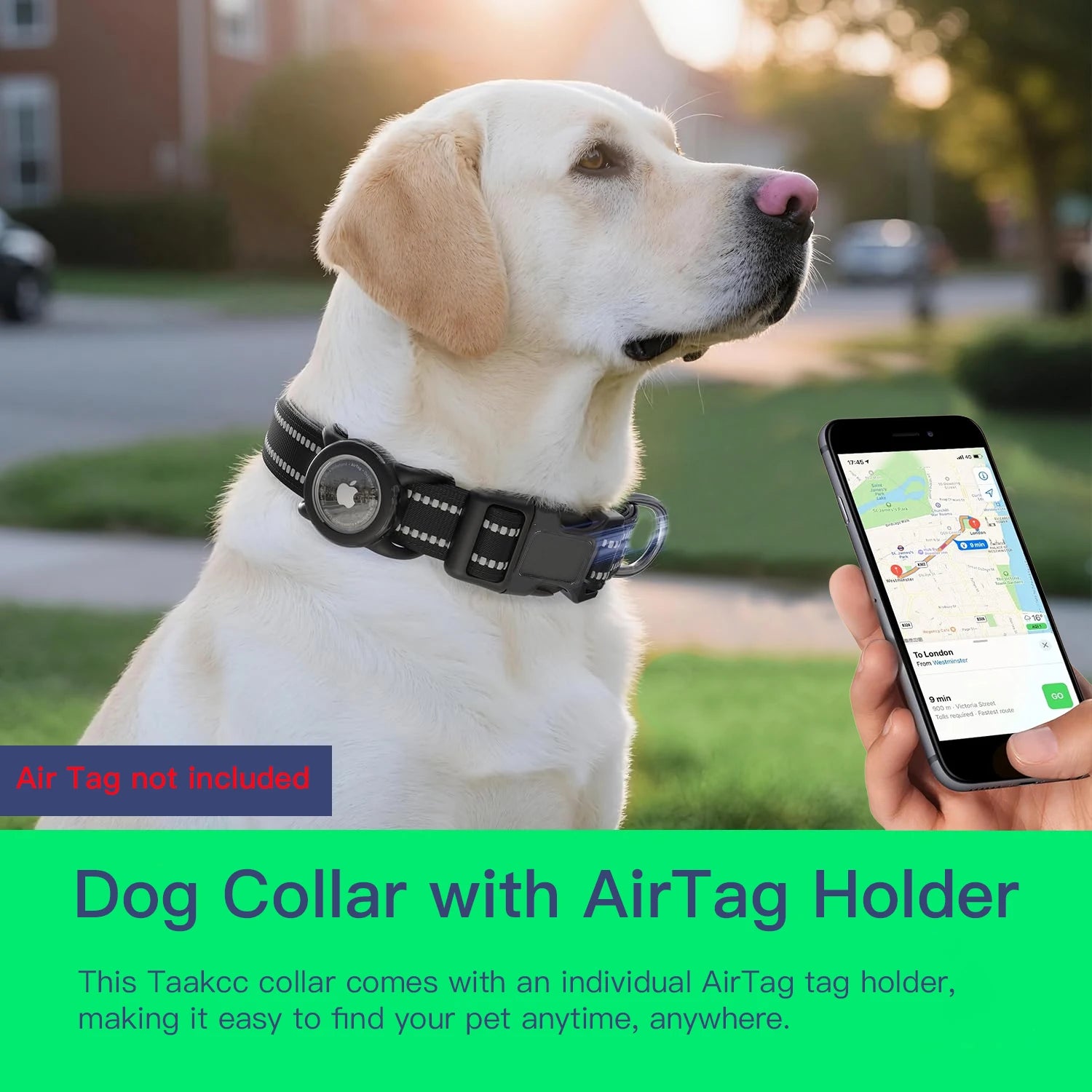 Kliply DogTrack — AirTag Waterproof Safety Collar