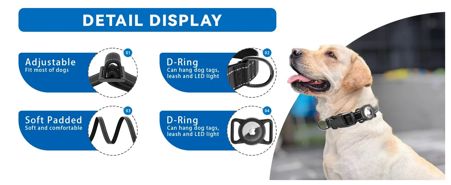 Kliply DogTrack — AirTag Waterproof Safety Collar